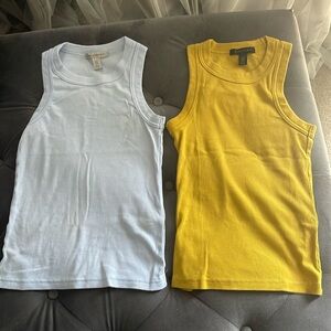Sold!  Bundle of two Banana Republic ribbed tank  tops